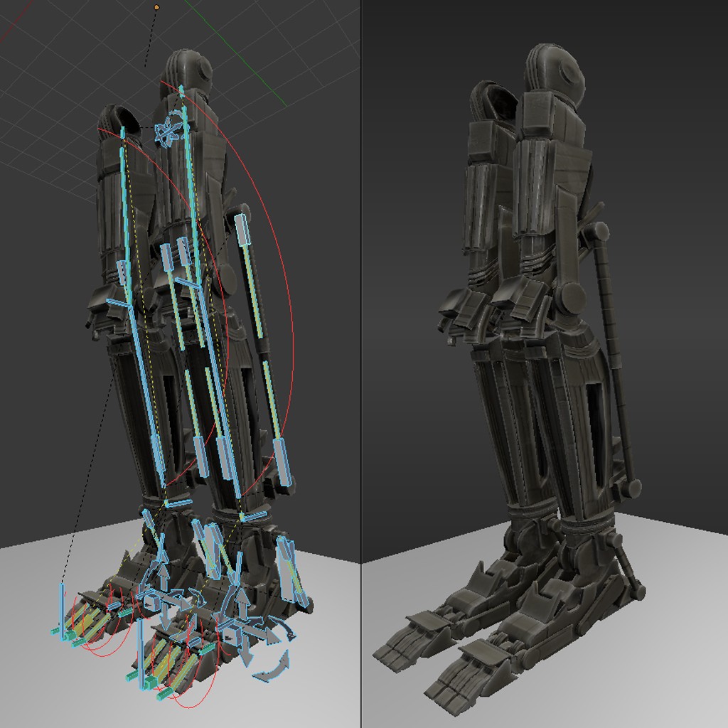 Rigged Robot Legs preview image 2
